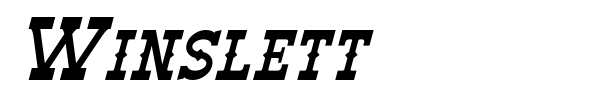 Winslett font preview